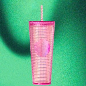 Starbucks 2020 Holiday - Grid Disco Pink Cup